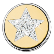 Stahl Chunk Kristallstern vergoldet (1018408)