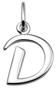 Zilveren  letterhanger D (1018483)