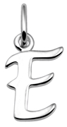 Zilveren  letterhanger E (1018484)
