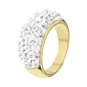 Eve gold plated ring met kristal (1018940)