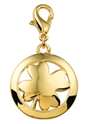 Byoux goldener Charm-Charms Kleeblatt (1019765)