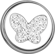 Stahlchunk Schmetterling mit Kristallen (1020262)
