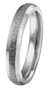 Stalen ring gediamanteerd (1020307)