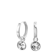 Ohrringe, 925 Silber, mit Kristall in Weiß (1020831)