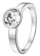 Zilveren ring met witte kristal (1020836)