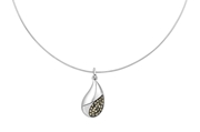 Kette in 925 Silber mit Charms Markasit (1020863)
