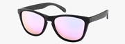 Schwarze Montini-Sonnenbrille mit rosa Gläsern (1044465)