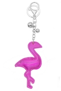 Silberfarbener Schlüsselanhänger Flamingo (1052357)
