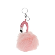 Fluffy sleutelhanger flamingo (1054894)