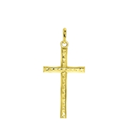 14 Karaat geelgouden hanger kruis (1056834)