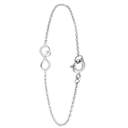 Zilveren armband infinity/hart zirkonia (1057035)
