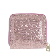 Roze portemonnee met glitter (1057100)