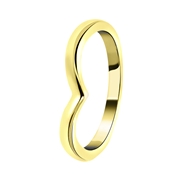 Goldplated ring v-vorm (1057122)
