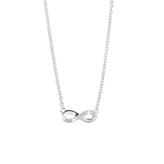 Zilveren ketting&hanger infinity met zirkonia (1057425)