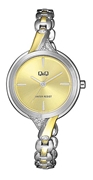 Q&Q horloge met bicolor stalen band (1057852)