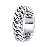 Zilveren ring gourmet schakel (1057952)