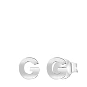 Zilveren kinderoorbellen alfabet (1057977)