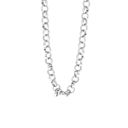 Zilverkleurige bijoux ketting met jasseron schakel (1058208)