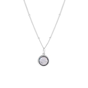 Zilveren ketting&hanger Gemstone labradorite (1058594)