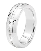 Stalen ring met wit zirkonia (1058714)