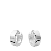 Zilveren oorbellen vierkante buis (1059003)