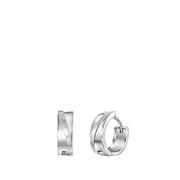 Zilveren oorbellen mat/glans (1059004)