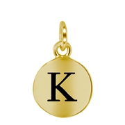 Zilveren hanger alfabet goldplated (1059542)