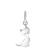 Zilveren hanger kat (1059660)