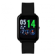 Axcent smartwatch met een zwart rubberen band (1059674)