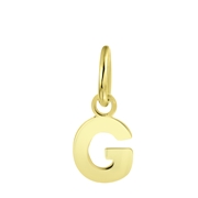 Zilveren hanger gold letter Mix&Match (1059931)