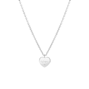 Zilveren ketting met hanger hart love (1059974)