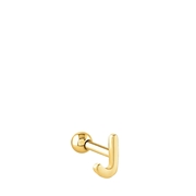 Stalen helixpiercing gold letter (1060392)