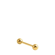 Stalen tongpiercing gold barbell (1060442)