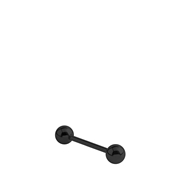 Stalen tongpiercing blackplated barbell (1060443)
