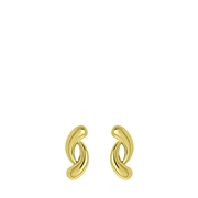 Goudkleurige bijoux oorbellen golf (1060585)