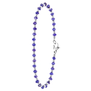 Armband, Edelstahl, mit blauen Perlen (1060737)
