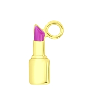 Zilveren oorbelhanger gold lippenstift Mix&Match (1060845)