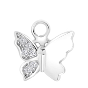 Zilveren oorbelhanger vlinder zirkonia Mix&Match (1060850)