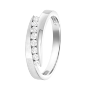 Ring, 925 Silber, matt/glänzend, mit Zirkonia (1060987)