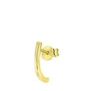 Zilveren goldplated suspender oorbel  (1061055)