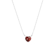 Halskette, 925 Silber, Love-Month-Stone, Herz (1061659)