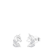 Zilveren kinderoorbellen unicorn zirkonia (1061678)