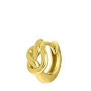 Zilveren gold helixpiercing knoop (1061756)