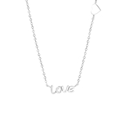 Zilveren ketting heart-love (1061839)