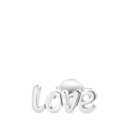 Zilveren oorknop love (1061875)