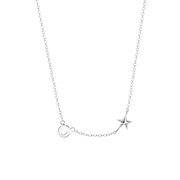 Halskette, 925 Silber, Buchstabe/Stardust (1062127)