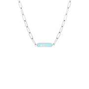Stalen ketting believe emaille mint (1062205)