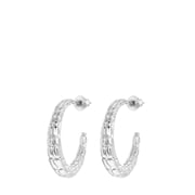 Zilverkleurige bijoux oorbellen (1062253)