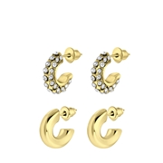 Goudkleurige bijoux oorbellen set (1062280)