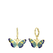 Goldfarbene Bijoux-Ohrringe mit Schmetterling (1062293)